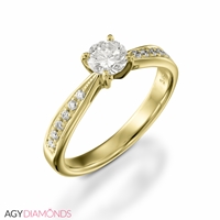 Picture of 0.62 Total Carat Classic Engagement Round Diamond Ring