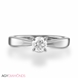 Picture of 0.25 Total Carat Solitaire Engagement Round Diamond Ring