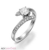 Picture of 1.20 Total Carat Designer Engagement Round Diamond Ring