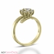 Picture of 1.14 Total Carat Floral Engagement Round Diamond Ring