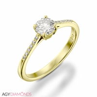 Picture of 0.46 Total Carat Classic Engagement Round Diamond Ring