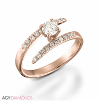Picture of 1.10 Total Carat Designer Engagement Round Diamond Ring