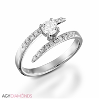 Picture of 1.10 Total Carat Designer Engagement Round Diamond Ring