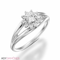 Picture of 0.33 Total Carat Classic Engagement Round Diamond Ring