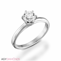 Picture of 0.30 Total Carat Solitaire Engagement Round Diamond Ring