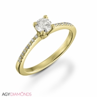 Picture of 0.48 Total Carat Classic Engagement Round Diamond Ring