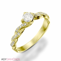 Picture of 0.42 Total Carat Designer Engagement Round Diamond Ring