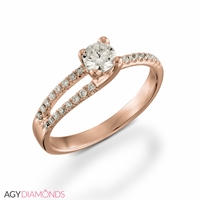 Picture of 0.72 Total Carat Designer Engagement Round Diamond Ring
