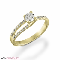 Picture of 0.62 Total Carat Designer Engagement Round Diamond Ring