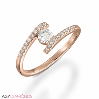 Picture of 0.40 Total Carat Designer Engagement Round Diamond Ring