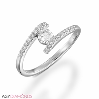 Picture of 0.28 Total Carat Designer Engagement Round Diamond Ring