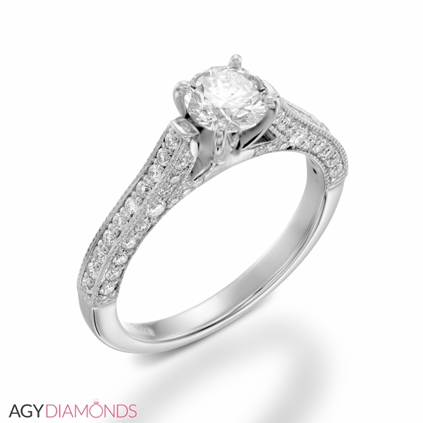 Picture of 1.20 Total Carat Masterworks Engagement Round Diamond Ring