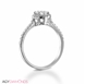 Picture of 0.53 Total Carat Halo Engagement Round Diamond Ring