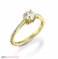 Picture of 0.43 Total Carat Classic Engagement Round Diamond Ring