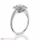 Picture of 0.91 Total Carat Halo Engagement Round Diamond Ring