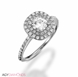 Picture of 1.31 Total Carat Halo Engagement Round Diamond Ring