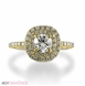 Picture of 1.31 Total Carat Halo Engagement Round Diamond Ring