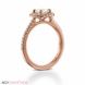 Picture of 0.64 Total Carat Halo Engagement Round Diamond Ring