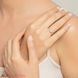 Picture of 0.64 Total Carat Halo Engagement Round Diamond Ring