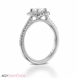 Picture of 0.54 Total Carat Halo Engagement Round Diamond Ring