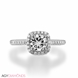 Picture of 0.94 Total Carat Halo Engagement Round Diamond Ring