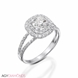 Picture of 0.96 Total Carat Halo Engagement Round Diamond Ring