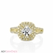 Picture of 0.96 Total Carat Halo Engagement Round Diamond Ring