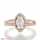 Picture of 0.70 Total Carat Halo Engagement Marquise Diamond Ring