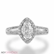 Picture of 0.70 Total Carat Halo Engagement Marquise Diamond Ring