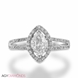 Picture of 0.80 Total Carat Halo Engagement Marquise Diamond Ring