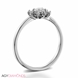 Picture of 0.38 Total Carat Floral Engagement Round Diamond Ring