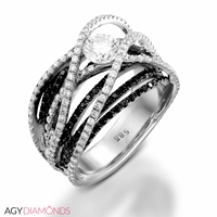 Picture of 2.18 Total Carat Masterworks Engagement Round Diamond Ring
