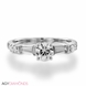 Picture of 1.23 Total Carat Masterworks Engagement Round & Baguette Diamond Ring