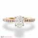 Picture of 0.41 Total Carat Classic Engagement Oval Diamond Ring