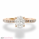 Picture of 0.56 Total Carat Classic Engagement Oval Diamond Ring