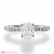 Picture of 0.46 Total Carat Classic Engagement Oval Diamond Ring
