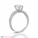 Picture of 0.56 Total Carat Classic Engagement Oval Diamond Ring