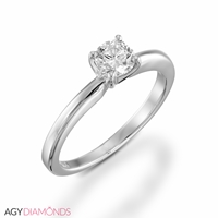 Picture of 0.90 Total Carat Solitaire Engagement Round Diamond Ring