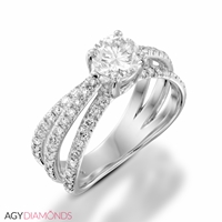 Picture of 1.34 Total Carat Masterworks Engagement Round Diamond Ring
