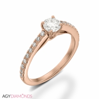 Picture of 0.58 Total Carat Classic Engagement Round Diamond Ring