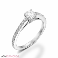 Picture of 0.53 Total Carat Classic Engagement Round Diamond Ring