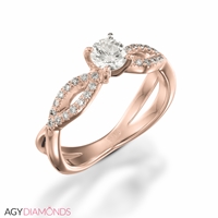 Picture of 0.54 Total Carat Classic Engagement Round Diamond Ring