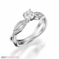 Picture of 0.44 Total Carat Classic Engagement Round Diamond Ring