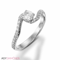 Picture of 0.65 Total Carat Classic Engagement Round Diamond Ring