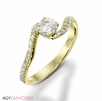 Picture of 0.65 Total Carat Classic Engagement Round Diamond Ring