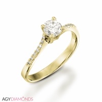 Picture of 0.48 Total Carat Classic Engagement Round Diamond Ring