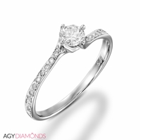 Picture of 0.33 Total Carat Classic Engagement Round Diamond Ring