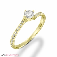 Picture of 0.33 Total Carat Classic Engagement Round Diamond Ring