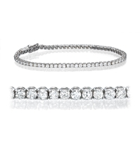 Picture of 3.50 Total Carat Tennis Round Diamond Bracelet