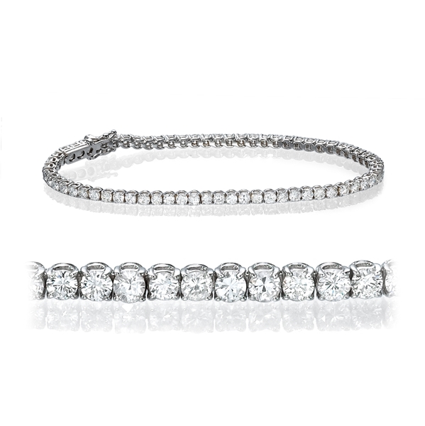 Picture of 4.00 Total Carat Tennis Round Diamond Bracelet